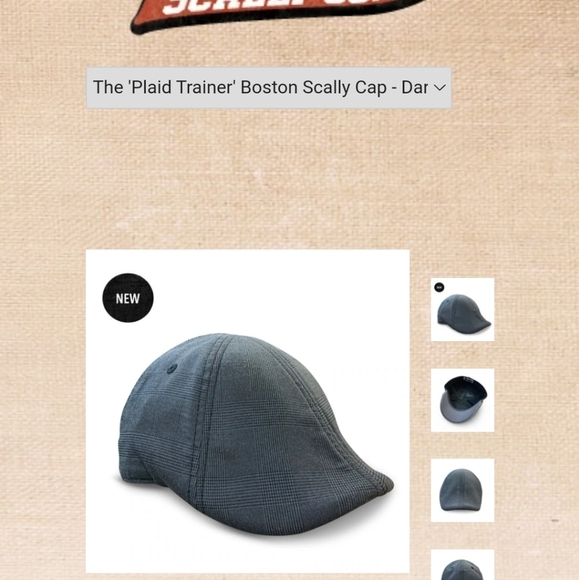 Boston Scally Plaid Trainer Cap 